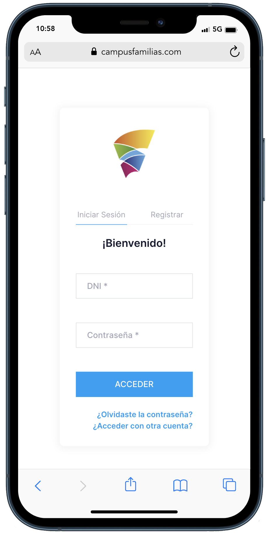 Ipad con Acceso al Campus Familias